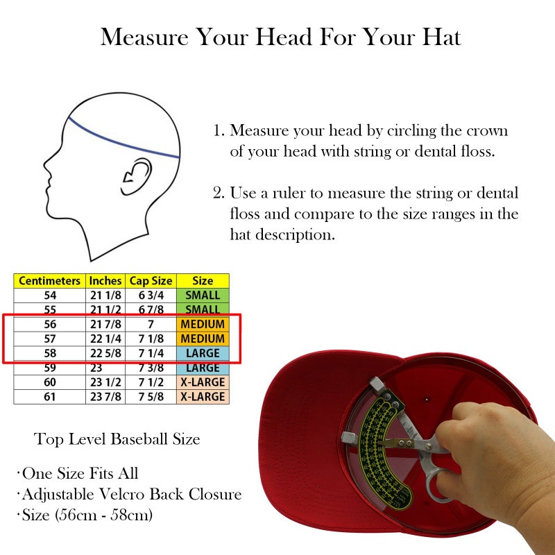 Top Level Baseball Cap Hat Men Women - Classic Adjustable Plain Blank, RED - Image 4